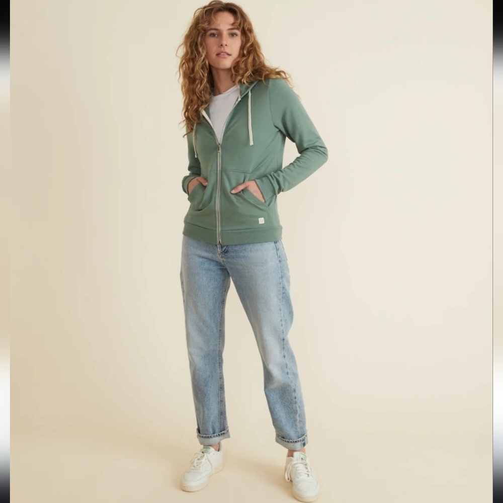 Marine Layer Green Zip-Up Hoodie - Picture 2 of 12